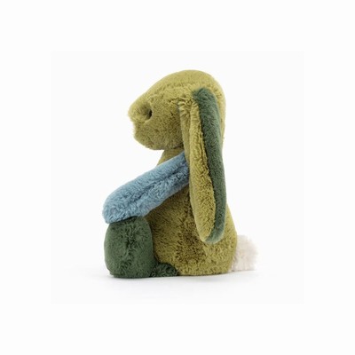 Jellycat Bashful Patchwork Basil Conejitos | TBZY-65432